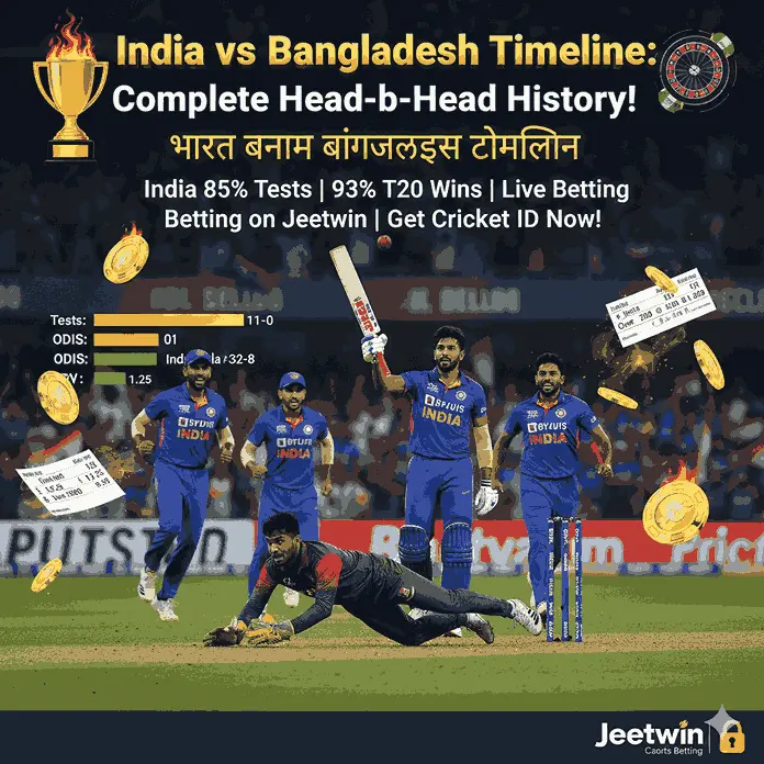 India National Cricket Team vs Bangladesh National Cricket Team Timeline