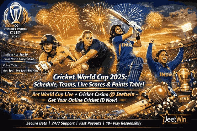 Cricket World Cup 2025: Schedule, Teams, Live Scores & Points Table