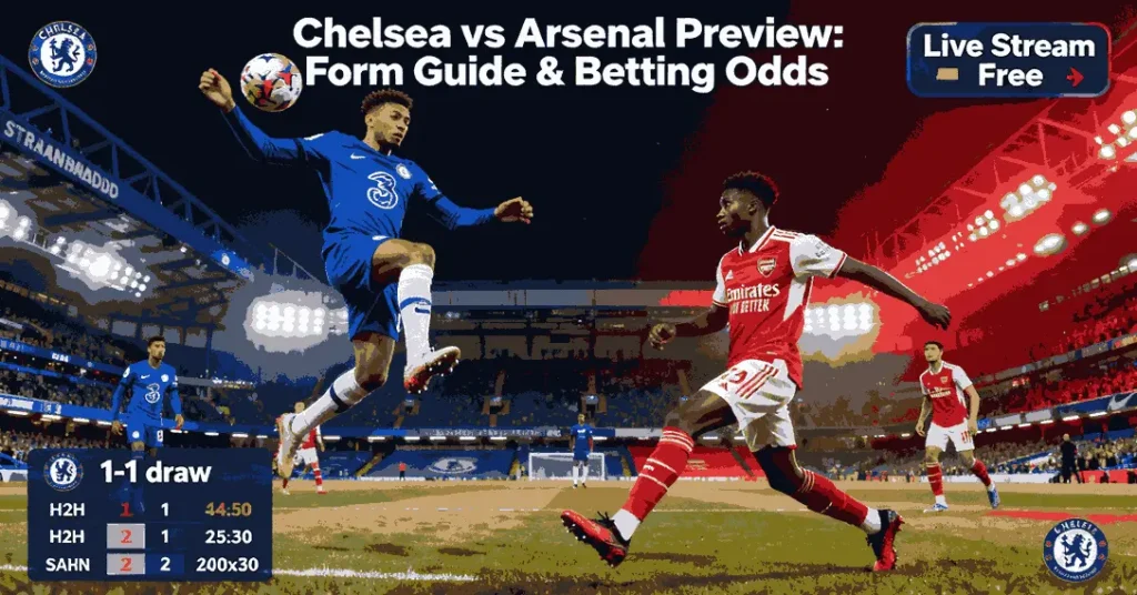 Chelsea vs Arsenal Match Preview: Form Guide, Stats & Key Insights