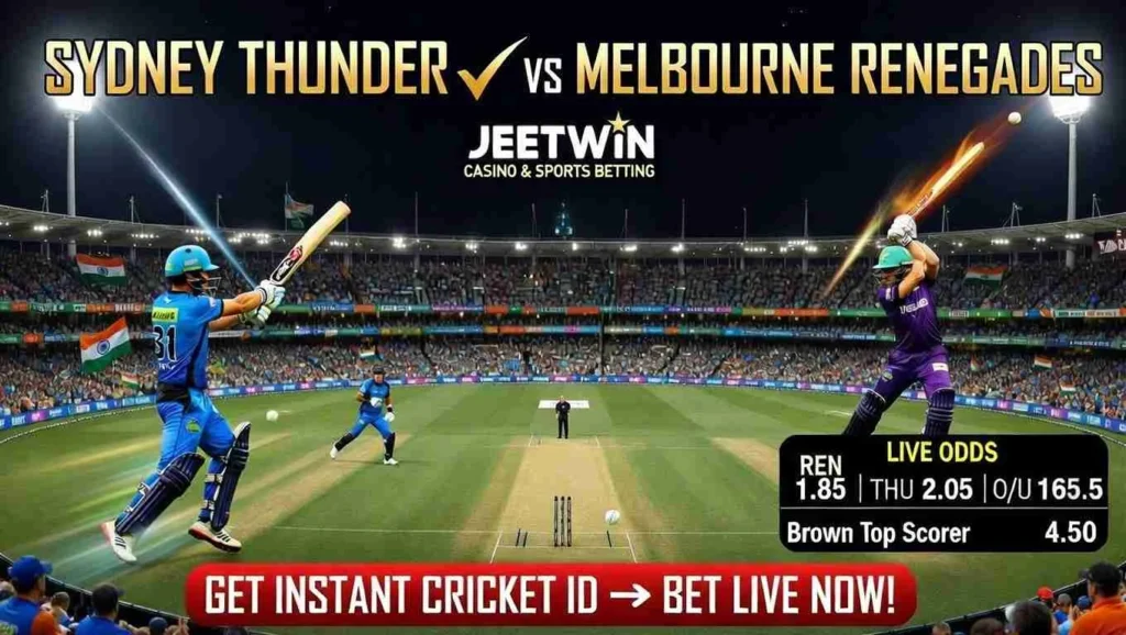 Sydney Thunder vs Melbourne Renegades Match: Head to Head, Pitch Report, Dream11 Prediction & Betting Tips