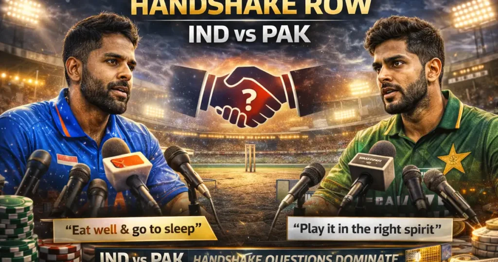 India vs Pakistan T20: The Handshake Row + What Captains Said
